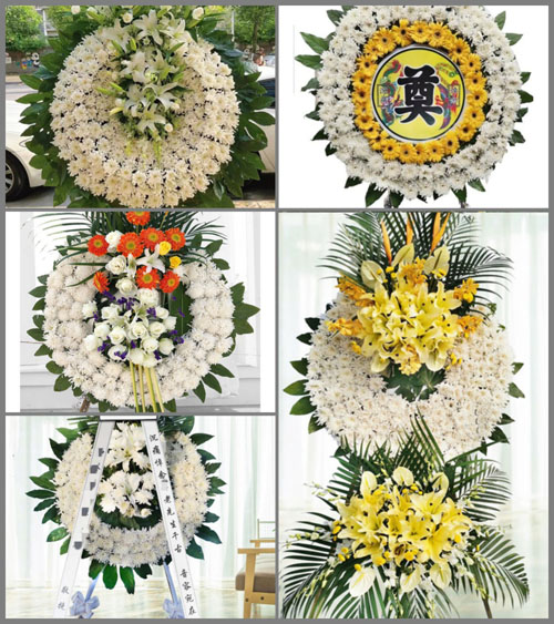 江西赣州定南县天九镇油田村花圈速递